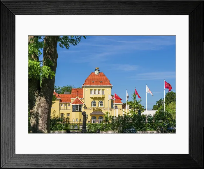 Framed Print : Sweden, Scania, Malmo, Kungsparken park, Casino, exterior Date: 24-05-2019