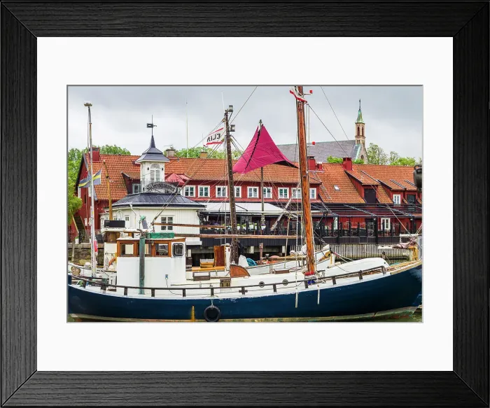 Framed Print : Sweden, Vastragotland and Bohuslan, Gothenburg, Klippan District, antique trawler ship Date: 27-05-2019 Framed Print : Sweden, Vastragotland and Bohuslan, Gothenburg, Klippan District, antique trawler ship Date: 27-05-2019
