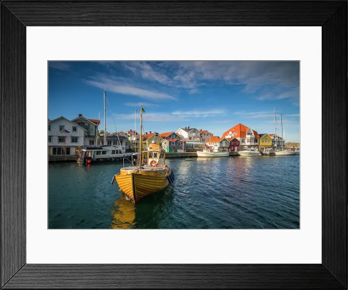 Framed Print : Sweden, Bohuslan, Smogen, Smogenbryggan, fishing boat Date: 31-05-2019 Framed Print : Sweden, Bohuslan, Smogen, Smogenbryggan, fishing boat Date: 31-05-2019