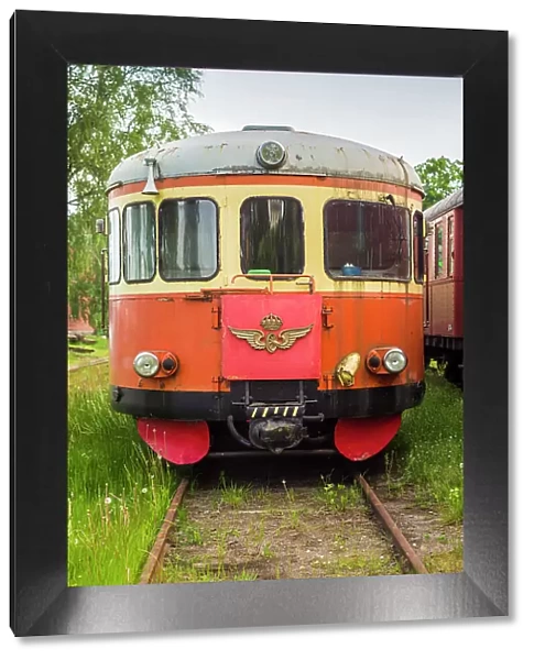 Sweden, Vastmanland, Nora, antique train wagons Date: 05-06-2019