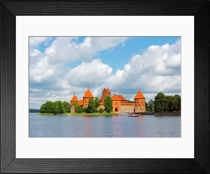 Framed Print : Trakai Island Castle on Lake Galve, Lithuania Date: 22-07-2019 Framed Print : Trakai Island Castle on Lake Galve, Lithuania Date: 22-07-2019