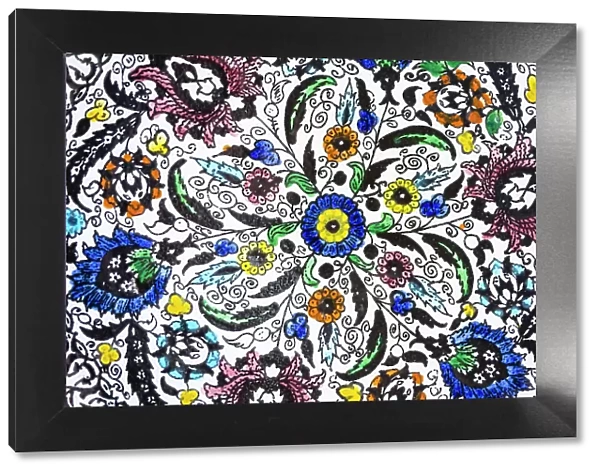 Hand-painted tile art Date: 15-07-2020