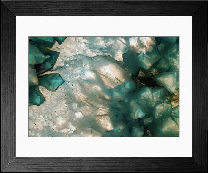 Framed Print : Sliced rock crystals of a geode Date: 08-04-2019 Framed Print : Sliced rock crystals of a geode Date: 08-04-2019