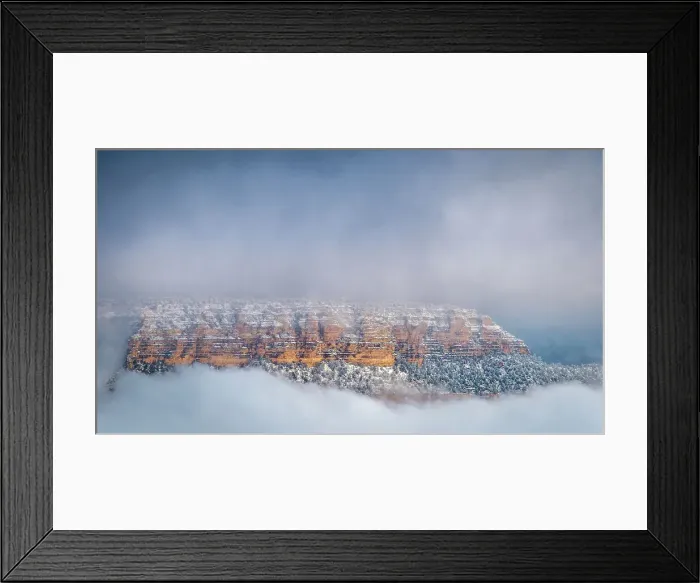 Framed Print : USA, Arizona, Grand Canyon. Panoramic of foggy sky over canyon at sunset. Date: 13-01-2017 Framed Print : USA, Arizona, Grand Canyon. Panoramic of foggy sky over canyon at sunset. Date: 13-01-2017