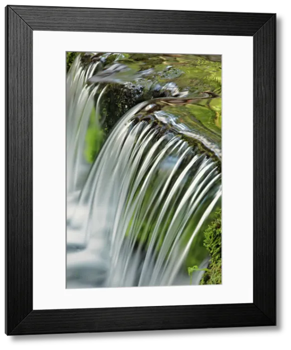 Framed Print : Cascading water, Fern Spring, Yosemite National Park, California Date: 26-07-2011