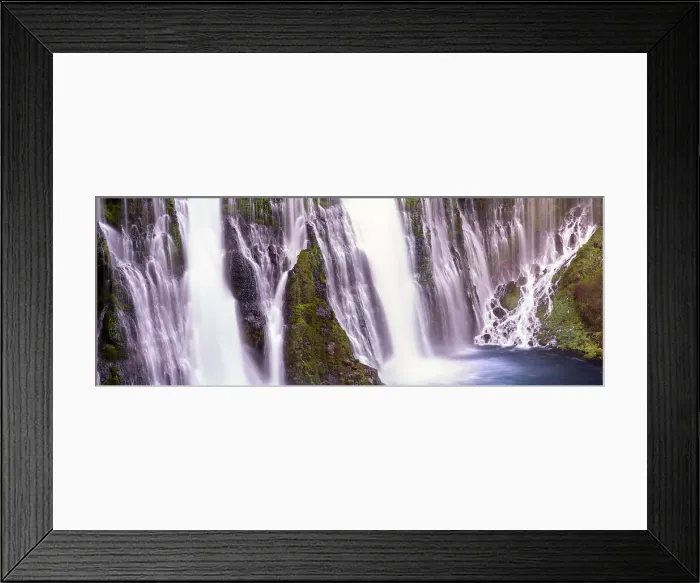Framed Print : USA, California, McArthur-Burney Falls State Park. Panoramic of Burney Creek waterfall and pool. Date: 07-04-2021 Framed Print : USA, California, McArthur-Burney Falls State Park. Panoramic of Burney Creek waterfall and pool. Date: 07-04-2021