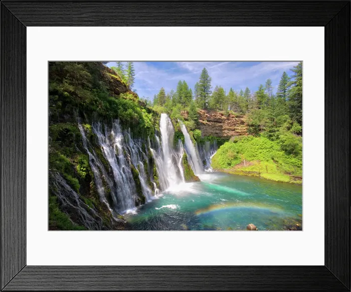 Framed Print : USA, California, McArthur-Burney Falls Memorial State Park. Burney Falls along Burney Creek with additional water from nearby springs. Date: 15-06-2019 Framed Print : USA, California, McArthur-Burney Falls Memorial State Park. Burney Falls along Burney Creek with additional water from nearby springs. Date: 15-06-2019