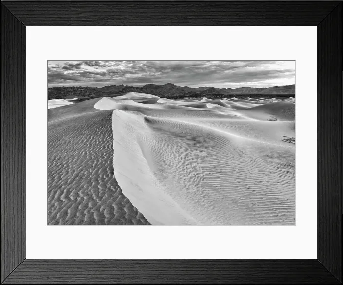 Framed Print : Mesquite Dunes, Death Valley National Park, California. Date: 15-02-2021