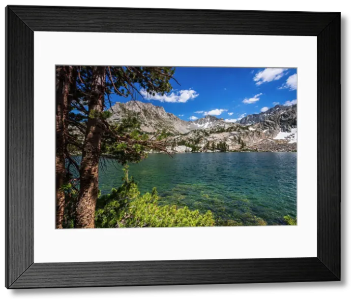 Framed Print : Treasure Lake under the Sierra Crest, John Muir Wilderness, Sierra Nevada Mountains, California, USA. Date: 22-06-2021 Framed Print : Treasure Lake under the Sierra Crest, John Muir Wilderness, Sierra Nevada Mountains, California, USA. Date: 22-06-2021