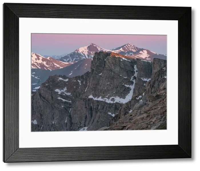 Framed Print : View from Mount Evans of Mount Bierstadt and The Sawtooth, Colorado Date: 15-06-2021 Framed Print : View from Mount Evans of Mount Bierstadt and The Sawtooth, Colorado Date: 15-06-2021