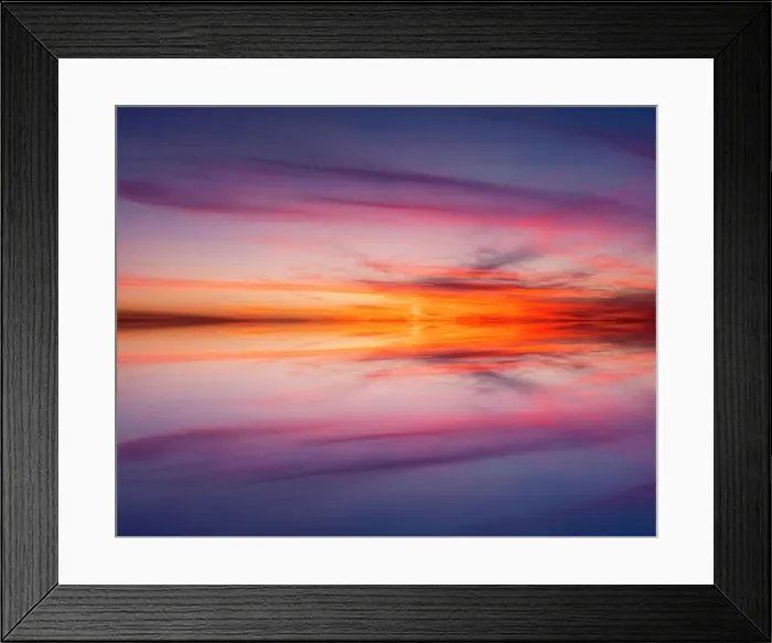 Framed Print : Sunset mirror reflection on Harney Lake at sunset, Florida Date: 12-03-2021 Framed Print : Sunset mirror reflection on Harney Lake at sunset, Florida Date: 12-03-2021