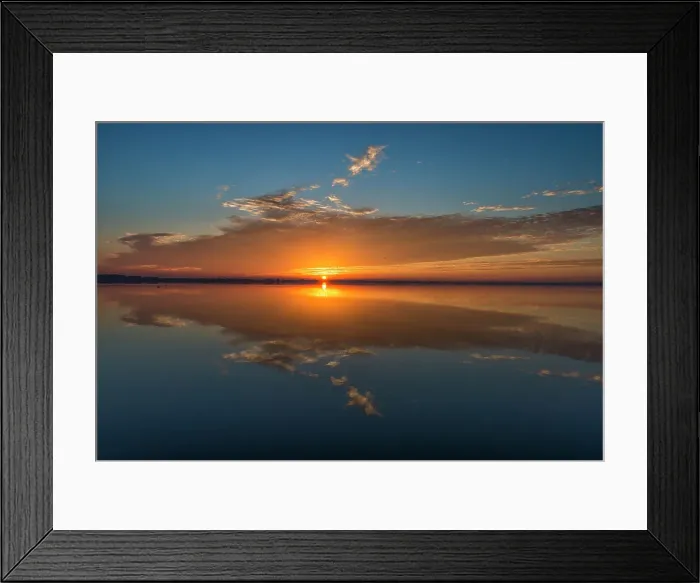 Framed Print : Stunning colors of sunrise and clouds reflected on Lake Hancock from Circle B Bar Preserve, Florida. Date: 19-12-2014 Framed Print : Stunning colors of sunrise and clouds reflected on Lake Hancock from Circle B Bar Preserve, Florida. Date: 19-12-2014