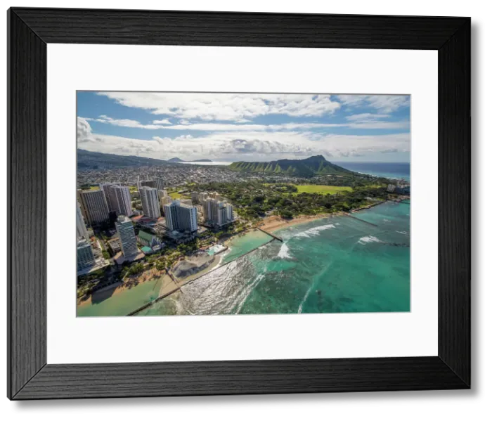 Framed Print : Waikiki, Honolulu, Oahu, Hawaii Date: 13-04-2021 Framed Print : Waikiki, Honolulu, Oahu, Hawaii Date: 13-04-2021