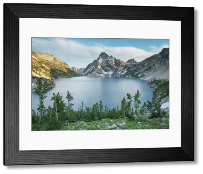 Framed Print : Sawtooth Lake and Mount Regan, Idaho. Date: 30-07-2019 Framed Print : Sawtooth Lake and Mount Regan, Idaho. Date: 30-07-2019