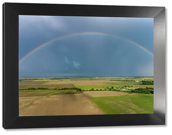 Rainbow after storm, Marion County, Illinois Date: 28-05-2020