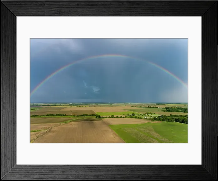 Framed Print : Rainbow after storm, Marion County, Illinois Date: 28-05-2020 Framed Print : Rainbow after storm, Marion County, Illinois Date: 28-05-2020
