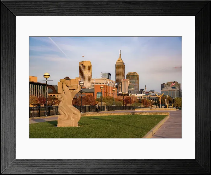 Framed Print : Sculpture in White River State Park, Indianapolis, Indiana, USA. Date: 03-11-2018 Framed Print : Sculpture in White River State Park, Indianapolis, Indiana, USA. Date: 03-11-2018