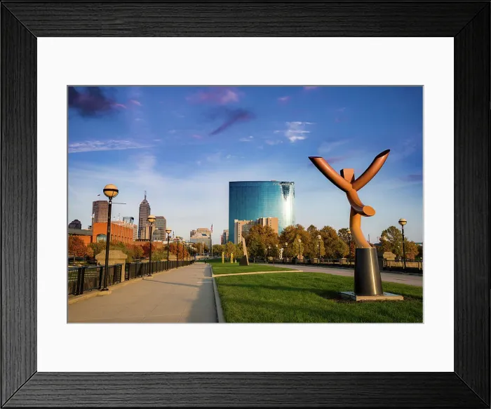 Framed Print : Sculpture in White River State Park, Indianapolis, Indiana, USA. Date: 03-11-2018 Framed Print : Sculpture in White River State Park, Indianapolis, Indiana, USA. Date: 03-11-2018