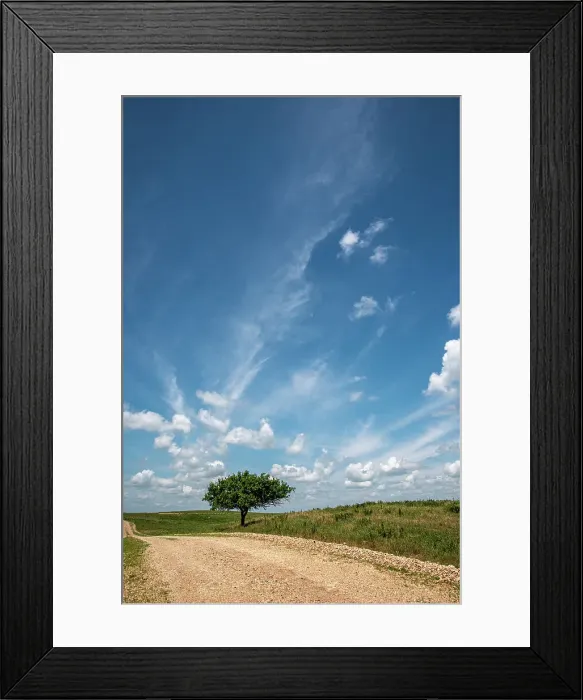 Framed Print : Partly cloudy day in the Flint Hills of Kansas Date: 05-07-2020 Framed Print : Partly cloudy day in the Flint Hills of Kansas Date: 05-07-2020