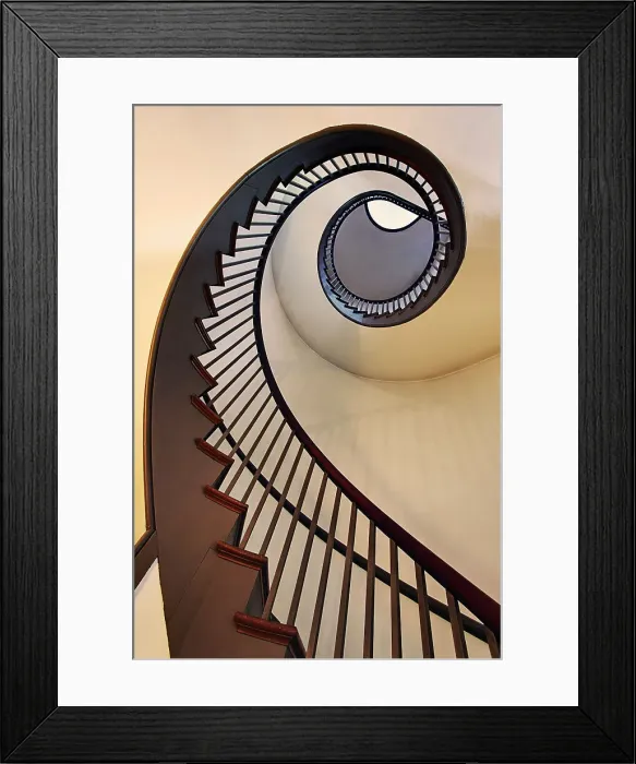 Framed Print : Spiral stairway, Shaker Village of Pleasant Hill, Kentucky Date: 18-04-2010 Framed Print : Spiral stairway, Shaker Village of Pleasant Hill, Kentucky Date: 18-04-2010