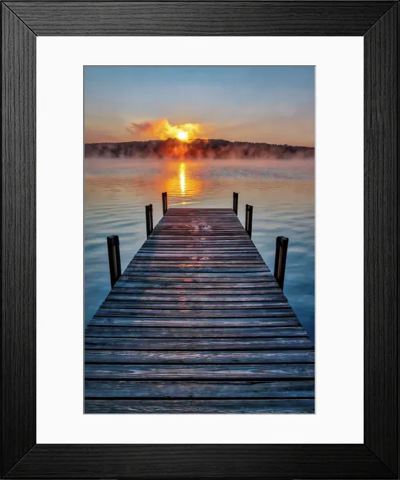 Framed Print : Dock at sunrise Date: 02-08-2019 Framed Print : Dock at sunrise Date: 02-08-2019