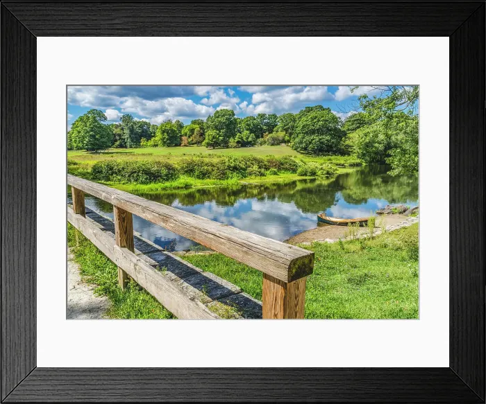 Framed Print : Old North Bridge, Concord River, Minute Man National Historical Park. American Revolution Monument, site of April 19, 1775 battle. British Army and American patriots first battle in American Revolution. Date: 27-12-2020 Framed Print : Old North Bridge, Concord River, Minute Man National Historical Park. American Revolution Monument, site of April 19, 1775 battle. British Army and American patriots first battle in American Revolution. Date: 27-12-2020