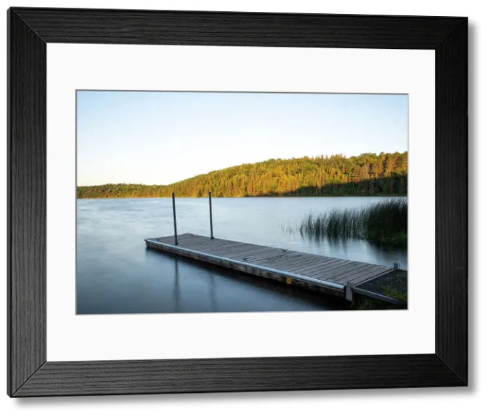 Framed Print : USA, Minnesota, La Salle Lake State Recreation Area boat launch Date: 11-08-2020 Framed Print : USA, Minnesota, La Salle Lake State Recreation Area boat launch Date: 11-08-2020