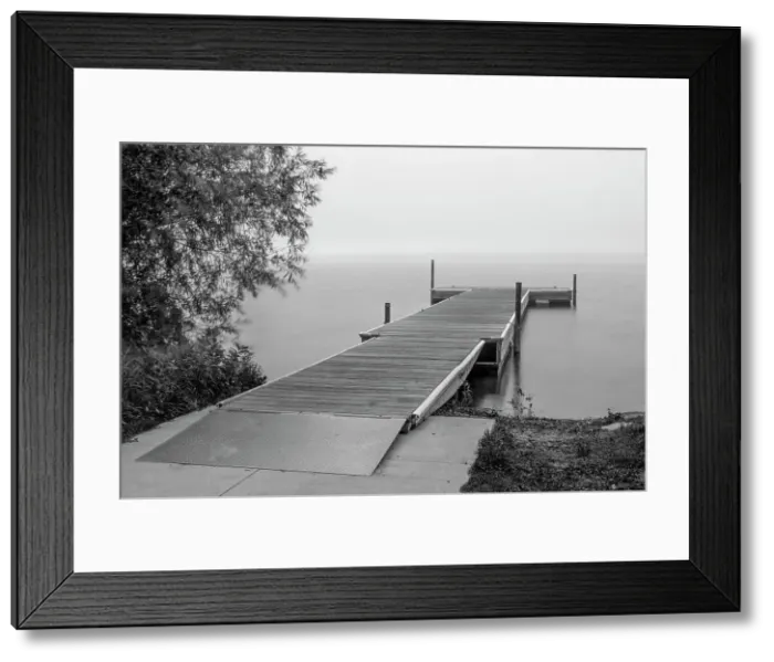 Framed Print : USA, Minnesota, Bemidji, Dock on Lake Bemidji Date: 21-08-2020 Framed Print : USA, Minnesota, Bemidji, Dock on Lake Bemidji Date: 21-08-2020
