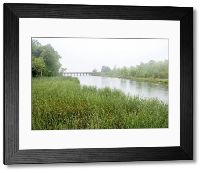 Framed Print : USA, Minnesota, Bemidji, Mississippi River flowing out of Lake Bemidji Date: 21-08-2020 Framed Print : USA, Minnesota, Bemidji, Mississippi River flowing out of Lake Bemidji Date: 21-08-2020