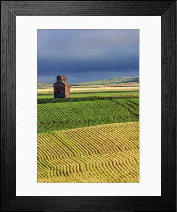 Framed Print : Old wooden granary in Collins, Montana, USA Date: 23-05-2021 Framed Print : Old wooden granary in Collins, Montana, USA Date: 23-05-2021