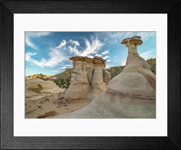 Framed Print : USA, New Mexico, Ojito Wilderness. Eroded desert rocks. Date: 06-03-2021 Framed Print : USA, New Mexico, Ojito Wilderness. Eroded desert rocks. Date: 06-03-2021