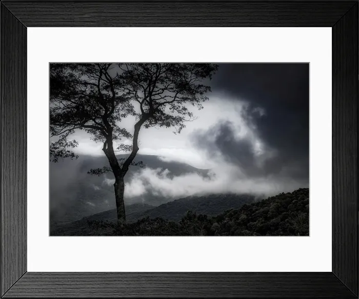 Framed Print : Stylized vista, Blue Ridge Parkway, Smoky Mountains, USA. Date: 30-09-2018 Framed Print : Stylized vista, Blue Ridge Parkway, Smoky Mountains, USA. Date: 30-09-2018