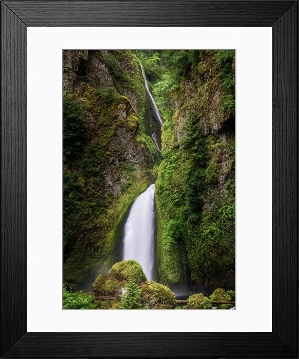 Framed Print : Wahclella Falls along Tanner Creek, Columbia River Gorge, Oregon Date: 18-06-2013 Framed Print : Wahclella Falls along Tanner Creek, Columbia River Gorge, Oregon Date: 18-06-2013