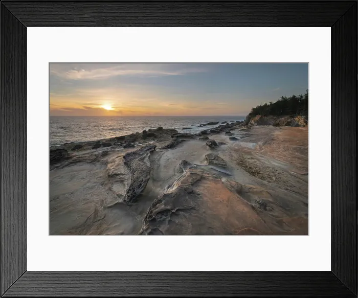 Framed Print : Eroded sandstone concretions and formations at Shore Acres State Park, Oregon. Date: 18-06-2020 Framed Print : Eroded sandstone concretions and formations at Shore Acres State Park, Oregon. Date: 18-06-2020