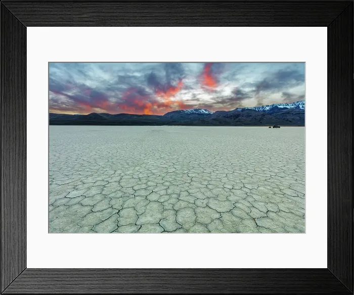 Framed Print : Playa at sunset with Steen Mountain on the Alvord Desert in Harney County, Oregon, USA Date: 12-04-2021 Framed Print : Playa at sunset with Steen Mountain on the Alvord Desert in Harney County, Oregon, USA Date: 12-04-2021