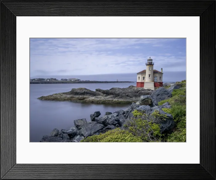 Framed Print : Usa, Oregon, Bandon. Coquille River Lighthouse Date: 01-08-2021 Framed Print : Usa, Oregon, Bandon. Coquille River Lighthouse Date: 01-08-2021