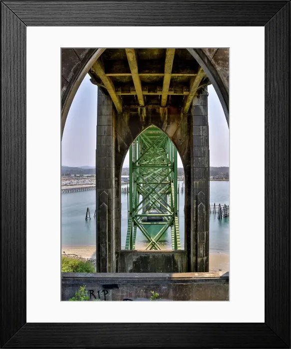 Framed Print : Usa, Oregon, Newport. Yaquina Bay Bridge Date: 03-08-2021 Framed Print : Usa, Oregon, Newport. Yaquina Bay Bridge Date: 03-08-2021