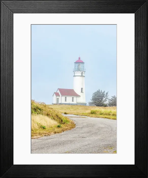 Framed Print : Usa, Oregon, Port Orford. Cape Blanco Lighthouse on a Foggy Morning Date: 05-08-2021 Framed Print : Usa, Oregon, Port Orford. Cape Blanco Lighthouse on a Foggy Morning Date: 05-08-2021