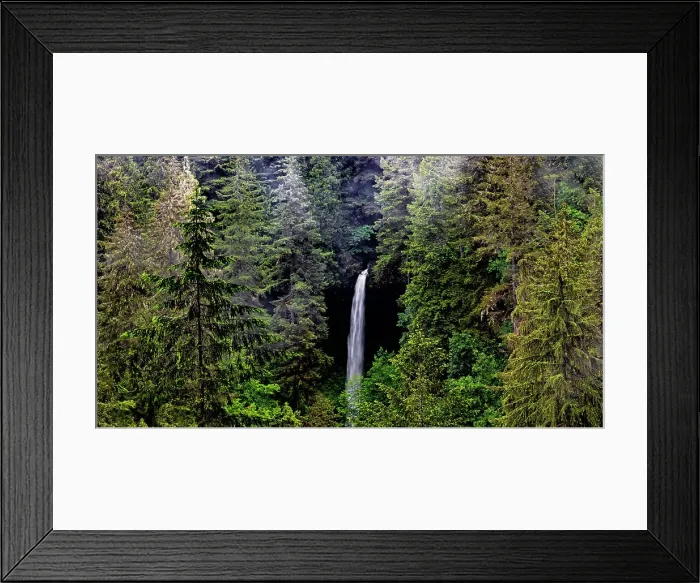 Framed Print : USA, Oregon, Silver Falls State Park, North Falls Date: 10-06-2018 Framed Print : USA, Oregon, Silver Falls State Park, North Falls Date: 10-06-2018
