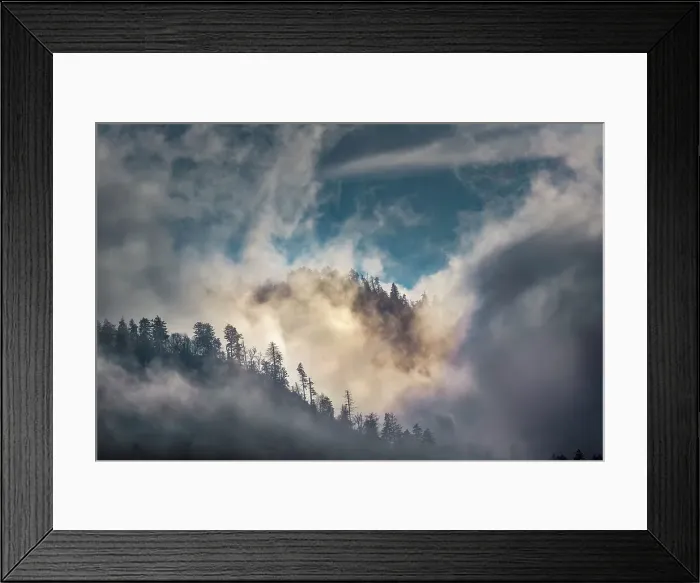 Framed Print : Mist and sunlight in the mountains, Great Smoky Mountain National Park, Tennessee Date: 18-04-2013 Framed Print : Mist and sunlight in the mountains, Great Smoky Mountain National Park, Tennessee Date: 18-04-2013