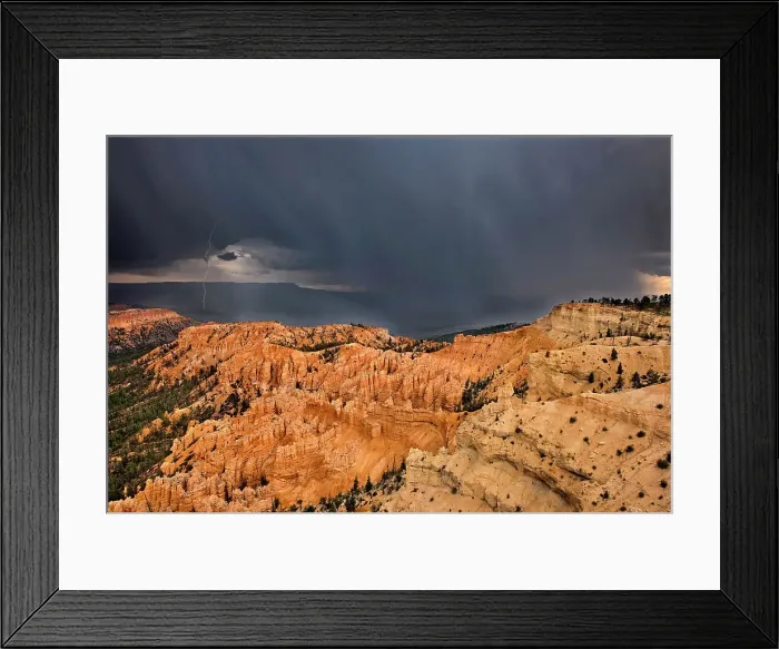 Framed Print : USA, Utah, Bryce Canyon National Park. Sunrise on storm clouds and sandstone hoodoo formations. Date: 03-08-2010 Framed Print : USA, Utah, Bryce Canyon National Park. Sunrise on storm clouds and sandstone hoodoo formations. Date: 03-08-2010
