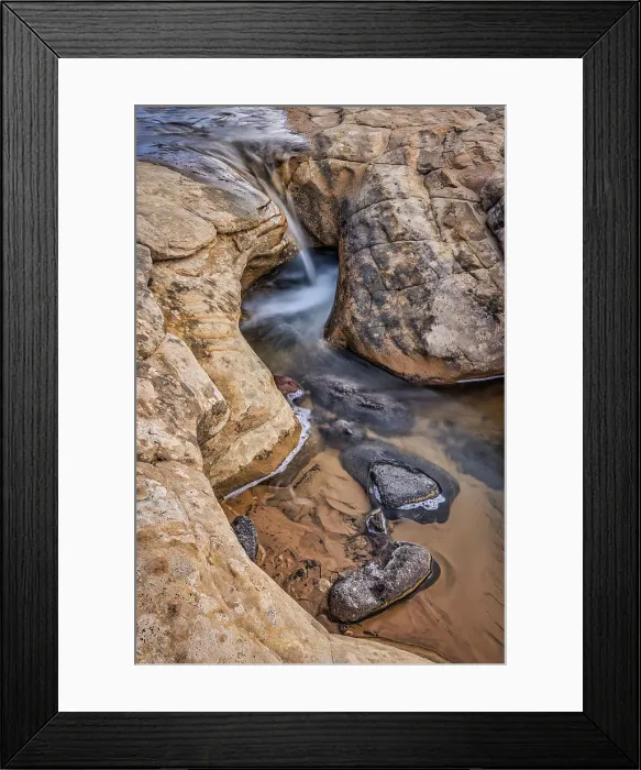 Framed Print : Whirlpools, Escalante, Utah Date: 09-03-2021