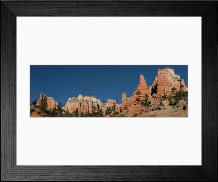 Framed Print : USA, Utah. Panoramic of hoodoos, Bryce Canyon National Park. Date: 18-10-2020
