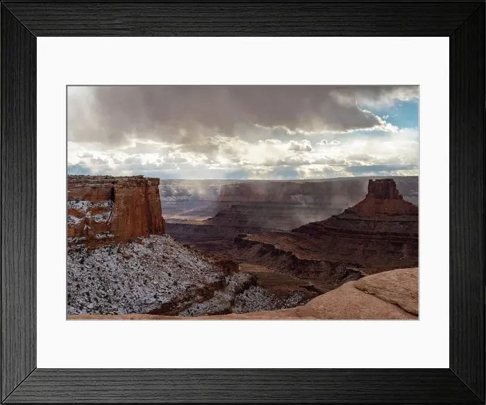 Framed Print : USA, Utah. Stormy canyons from the Bighorn Overlook trail at Dead Horse State Park. Date: 16-02-2021 Framed Print : USA, Utah. Stormy canyons from the Bighorn Overlook trail at Dead Horse State Park. Date: 16-02-2021