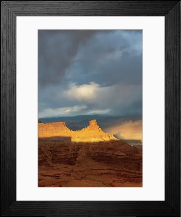 Framed Print : USA, Utah. Sunset light breaking through desert storm clouds, Dead Horse State Park. Date: 16-02-2021 Framed Print : USA, Utah. Sunset light breaking through desert storm clouds, Dead Horse State Park. Date: 16-02-2021