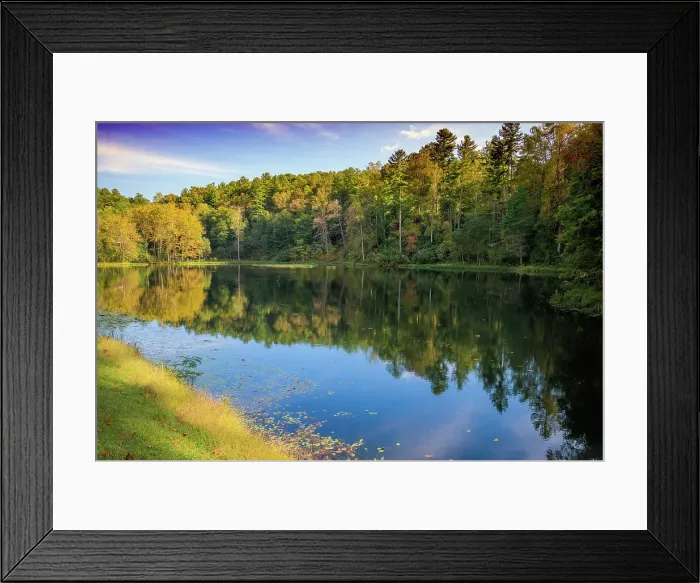 Framed Print : Reflections, Otter Lake, Blue Ridge Parkway, Virginia, USA. Date: 04-10-2018 Framed Print : Reflections, Otter Lake, Blue Ridge Parkway, Virginia, USA. Date: 04-10-2018