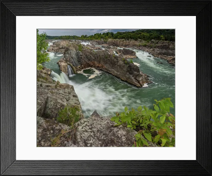 Framed Print : USA, Virginia, waterfall on Potomac River, Great Falls National Park Date: 09-09-2019 Framed Print : USA, Virginia, waterfall on Potomac River, Great Falls National Park Date: 09-09-2019