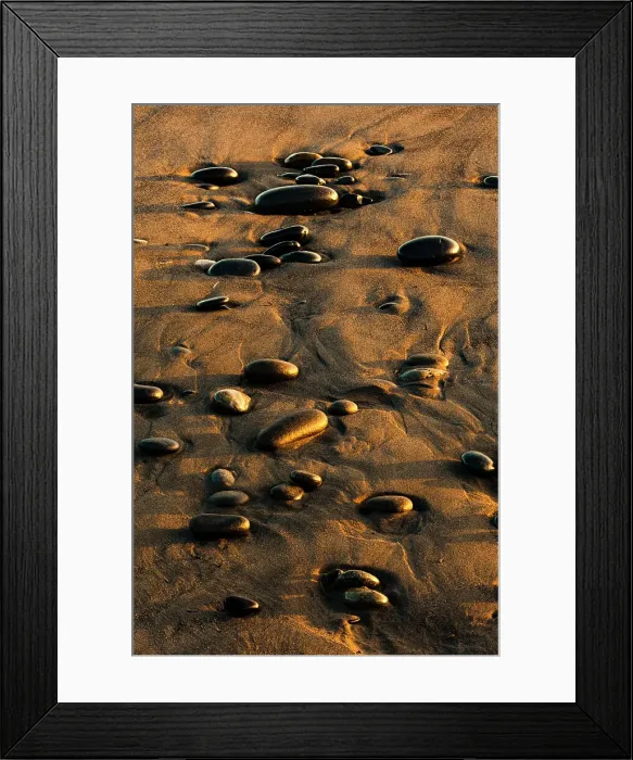 Framed Print : Pattern of smooth round stones on beach at sunset, Olympic National Park, Washington State Date: 22-07-2013 Framed Print : Pattern of smooth round stones on beach at sunset, Olympic National Park, Washington State Date: 22-07-2013