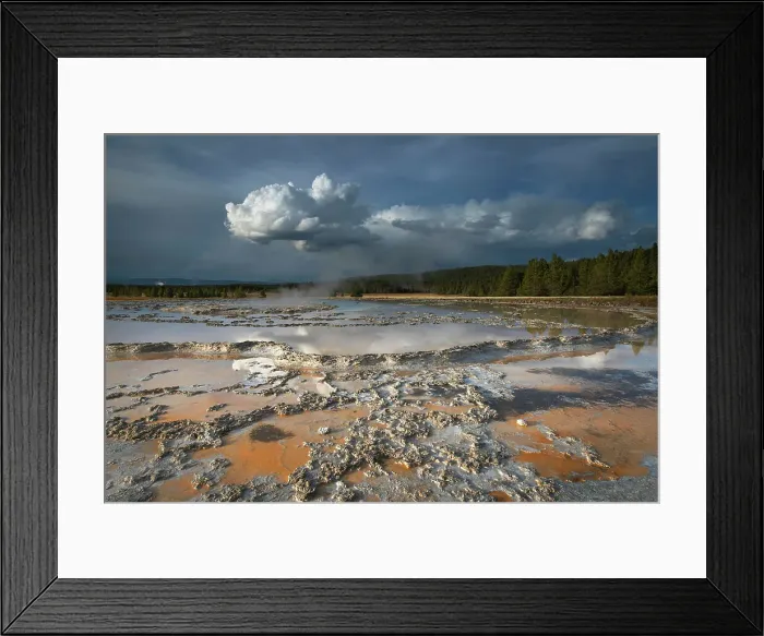 Framed Print : Colorful travertine formations at Great Fountain Geyser, Yellowstone National Park. Date: 16-09-2019 Framed Print : Colorful travertine formations at Great Fountain Geyser, Yellowstone National Park. Date: 16-09-2019