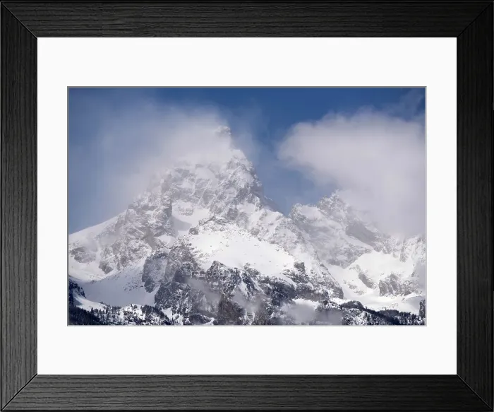 Framed Print : USA, Wyoming, Grand Teton National Park. Clouds over mountains during spring snowstorm. Date: 19-04-2021 Framed Print : USA, Wyoming, Grand Teton National Park. Clouds over mountains during spring snowstorm. Date: 19-04-2021